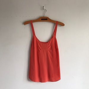 NOUGAT LONDON silk coral peach blouse